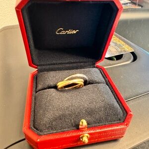 Cartier Trinity Ring in Luxurious Red Case